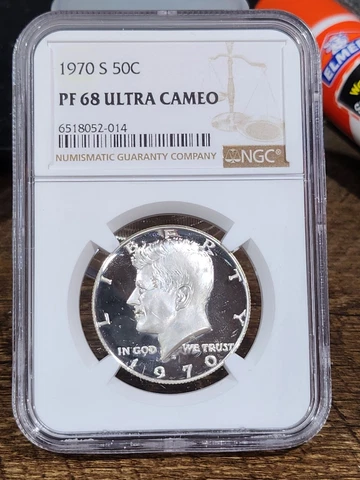 1970 S Silver Kennedy $1, NGC Graded PF 68 ULTRA CAMEO, 014 Cover