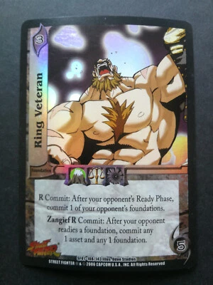 Universal Fighting System Street Fighter SF01 108/143 Ring Veteran Foil L/P - Image 1 of 2