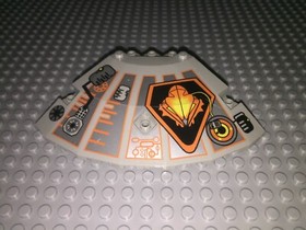 LEGO Panel UFO 30117 Light Gray "Old" 10x10x2 Right Alien Space Space 6975