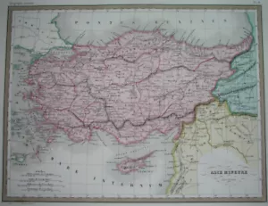 1836 RARE ORIGINAL MAP CYPRUS TURKEY ARMENIA IRAQ MESOPOTAMIA CAPPADOCIA SYRIA - Picture 1 of 6