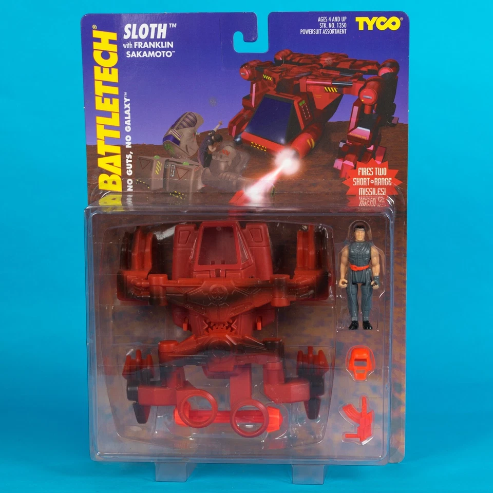 MOC 1994 Tyco Battletech Sloth Robot with Franklin Sakamoto figure - Image 1 of 4