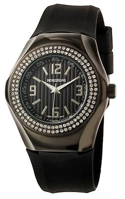 NUEVO Reloj para mujer Rousseau 9664 colección Mela Swarovski bisel esfera negra Foto 1 de 3