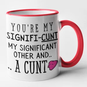 Rude Valentines Mug Funny Gift Your My Significunt Mug - Picture 1 of 10