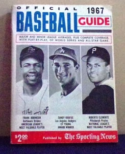 1967 Sporting News Baseball Official Guide - Picture 1 of 2