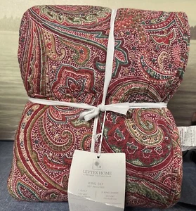 Levtex Home Spruce Red Quilt Set King Set 😃😃 - Picture 1 of 3