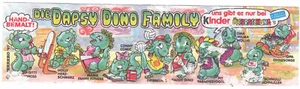 Ü Ei Beipackzettel BPZ Die Dabsy Dino Family 1997 Ferrero Sammler - Bild 1 von 2