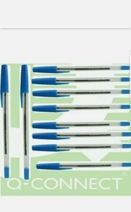 20 x Q-CONNECT MEDIUM KUGELSCHREIBER IN SCHWARZ & BLAU 0,7 TIPP - EINFACHES SCHREIBEN BRANDNEU IN VERPACKUNG - Bild 1 von 10