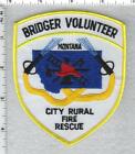 Bridger Volunteer City Rural Fire Rescue (Montana) Shoulder Patch