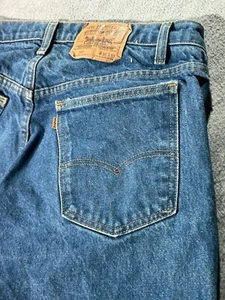 Vtg Levis 505 Jeans Mens W36 L33 Orange Tab Tapered Medium Wash USA Made 1970's - Picture 1 of 12
