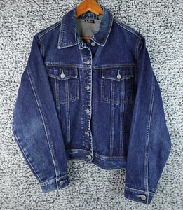 New York & Company Women’s Denim Jacket. Size large. Dark wash. NY Jeans. - Picture 1 of 14