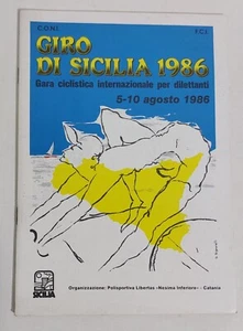 47857 Depliant Giro di Sicilia 1986 - Gara ciclistica internazionale dilettanti - Foto 1 di 2