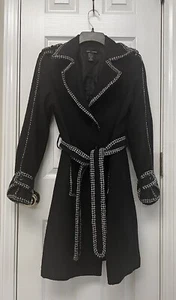 Anne Carson Women Black Jacket Coat Small - Picture 1 of 3