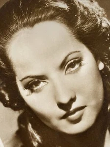 Merle Oberon - Vintage Real Photograph Sepia Unposted Film - Foto 1 di 6