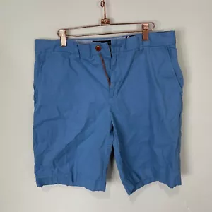 Tommy Hilfiger Mens Blue Chino Shorts Mid Rise Classic Fit Size 34 - Picture 1 of 10