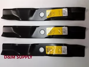 set of 3 mower blades to fit Exmark 48" deck cut 103-6391 - Foto 1 di 1