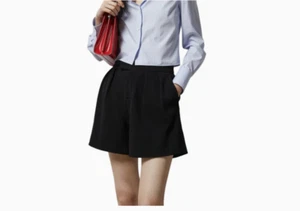 Gucci Women's Wool Jersey Shorts, Style# 770175-ZAONS, Size 40 Eu, Color Black - Picture 1 of 9
