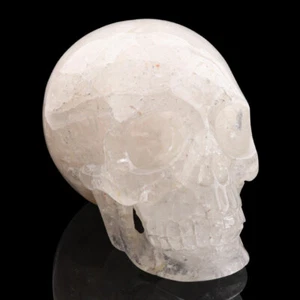 5.8 inch Natural Hand Carved Crystal Skull,Home Decor,Crystal Healing - Picture 1 of 9