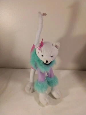 Mattel Barbie White Long Legged White Cat Plush 12" - Image 1 of 4
