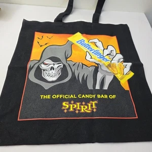 Spirit Halloween Tragetasche Butterfinger 2024 Skelett Logo Canvas Trick or Treat - Bild 1 von 5