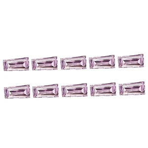 0.09 Ct IF [10 Pcs Lot]  Baguette 1.7 x 0.8 MM Intense Purple Pink Pink Diamond - Picture 1 of 5