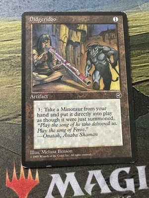 Didgeridoo Magic the Gathering Homelands 1995 TCG LP Vintage Card - Image 1 of 4
