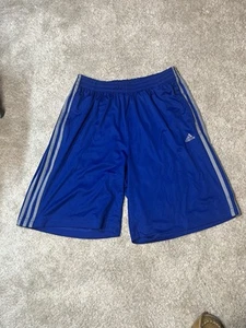 Adidas Herren Climalite Sport Shorts blau/grau Taschen Kordelzug Gr. M/L - Bild 1 von 5