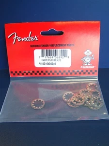 NEW Genuine Fender Potentiometer Lock Washers (12) - NICKEL, 001-6436-049 - Picture 1 of 3
