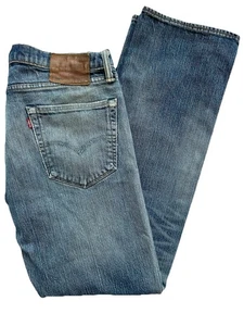 Herren Levi's 504 34w 32l Vintage Blue Denim White Oak Cone Denim TOP - Bild 1 von 11