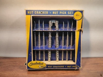 Grandma's Vintage H. M. Quackenbush Nut Cracker Nut Pick Set, Original Box - Image 1 of 2