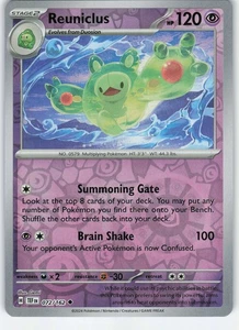 Reuniclus - 072/162 Uncommon Reverse Holo SV05: Temporal Forces NM Pokémon - Picture 1 of 2