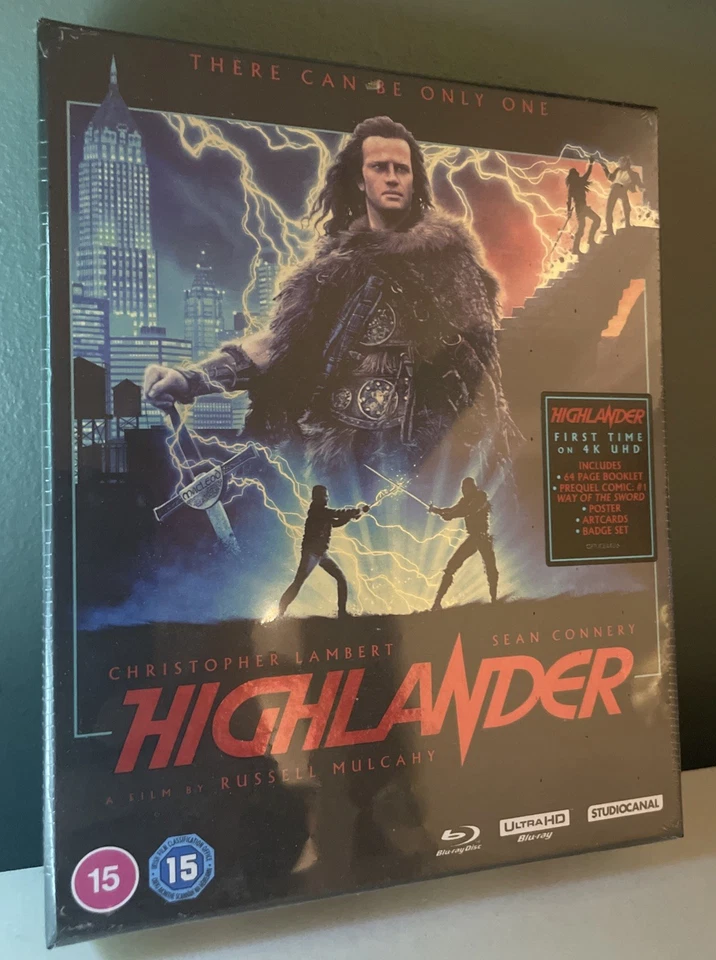 Highlander Collectors Edition StudioCanal 4K Blu-Ray Booklet Brand New Sealed - Image 1 of 4