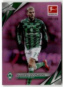 Topps Chrome Bundesliga 2025 No. 18 Marvin Ducksch Pink Refractor 196/199 - Bild 1 von 2