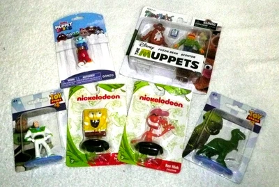 Muppets Fozzie Bear & Scooter Baby Gonzo-Toy Story Buzz Rex-Spongebob Ren 2.5" - Imagem 1 de 4