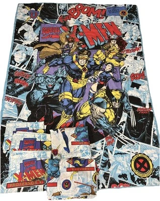 Vintage 1994 X-MEN Marvel Comics Complete  Twin Bedding Set - Image 1 of 4