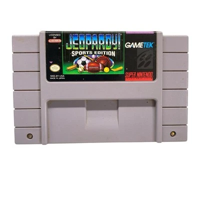 Jeopardy! Sports Edition (Super Nintendo, SNES) Cartridge Only - Untested. - Image 1 of 2