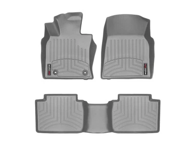 WeatherTech FloorLiner 适用于 2018 - 2024 丰田凯美瑞混合动力车 - 第一排和第二排,灰色 — 第 1/4 张图片