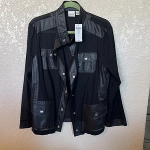 Chico's Jacket Womens S 3  Black Zenergy Neema NWT Retail $109 - Picture 1 of 6