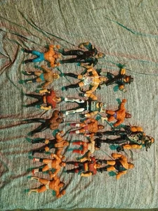WWF WCW Galoob, Hasbro, Bend-Ems, ECW, viele Wrestling Actionfiguren - Bild 1 von 5