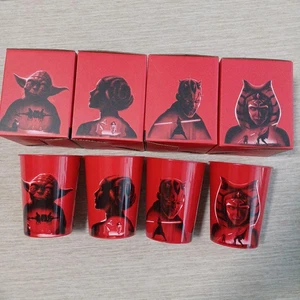 Japón Coca Cola Colaboración Star Wars Original Vaso Taza x 4 Juego Completo - Imagen 1 de 2