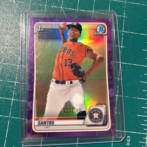 Bowman Chrome Draft Purple 2020 #bd-139 Alex Santos RC/250 - Imagen 1 de 2