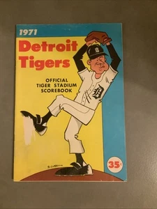 1971 Detroit Tigers vs Minnesota Twins Scored Program Scorecard #100 - Picture 1 of 3