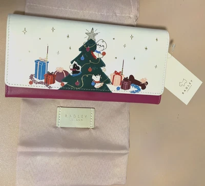 NUEVO CON ETIQUETAS RADLEY LONDON Cartera Matiné Plegable Grande de Cuero Alegre Foto 1 de 4