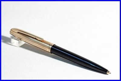 Geha Goldschwinge Print Ballpoint Pen IN Black & Rolled Gold - LGB Imprint - Image 1 of 4