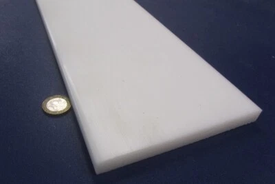 Delrin Acetal Bar 1/2" (.500") Thick x 5.00" Wide x 24" Long White - Image 1 of 4