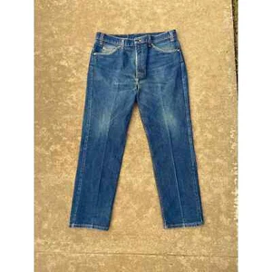 Vintage 90’s Levi’s 505 Made in USA Blue Denim Jeans Pants Size 38 Orange Tab - Picture 1 of 9