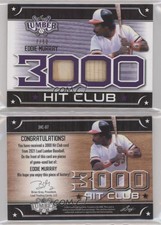 2021 Leaf Lumber The 3000 Hit Club Relics Purple /12 Eddie Murray #3HC-07 HOF
