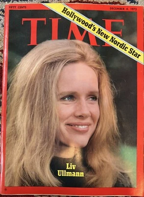 1972 DECEMBER 4 TIME MAGAZINE - LIV ALLMANN FRONT COVER - Image 1 of 4