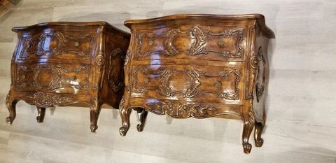 Minton Spidell Louis XV French Provincial Style 2 Drawer Stand Cover