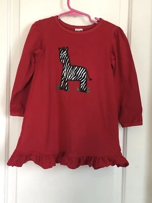 Bailey Niños Niñas 4 Multicolor Apliques Cebra Vestido Manga Larga ¡LINDO!! Foto 1 de 4