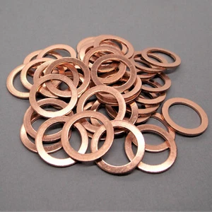 30 Kupferdichtring Ölablassschraube Dichtring 14 x 20 x 1,5 mm Audi Opel Ford VW - Picture 1 of 2